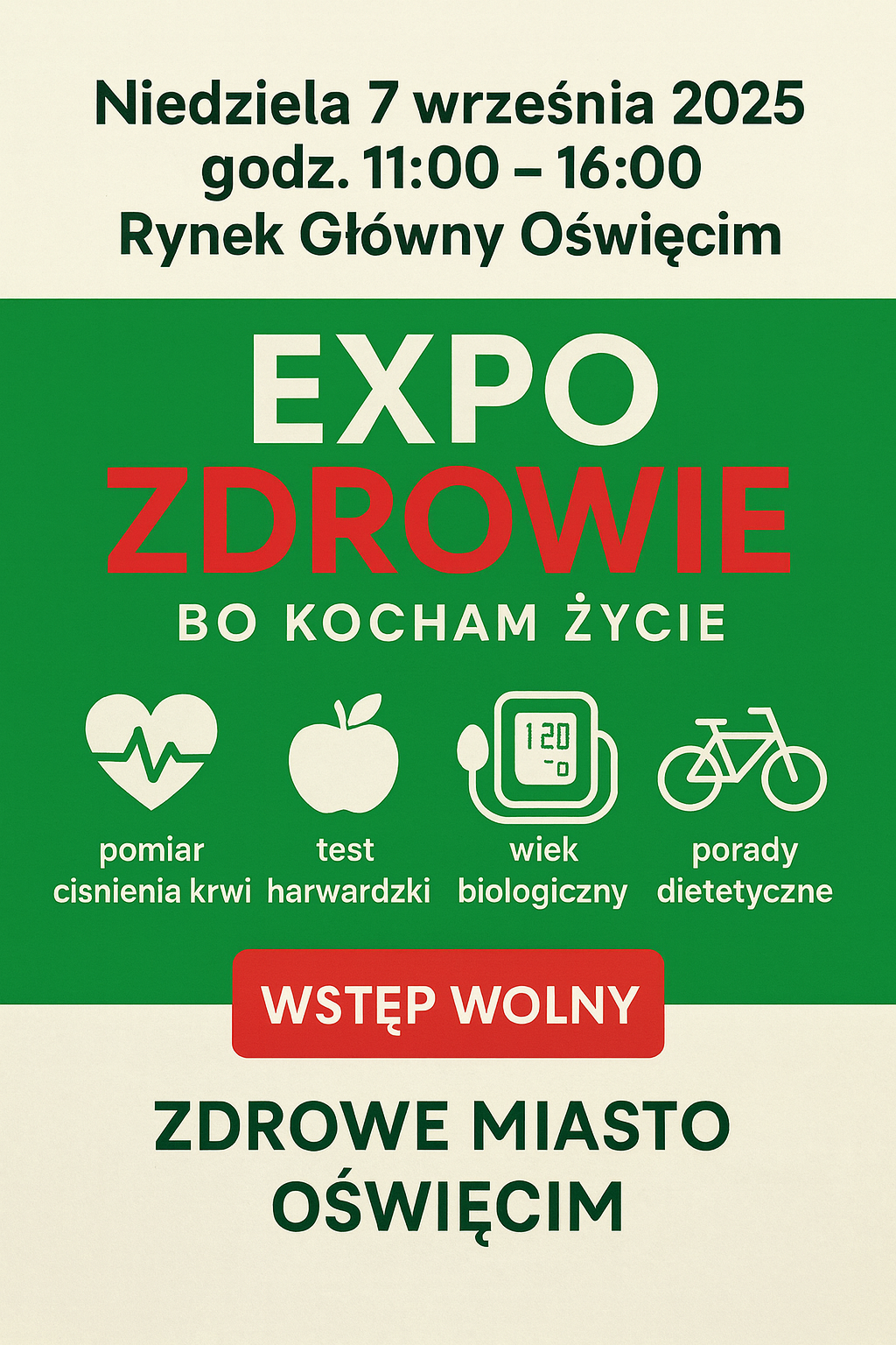Expo Zdrowie w Oświęcimiu – bezpłatne badania i konsultacje na Rynku Głównym